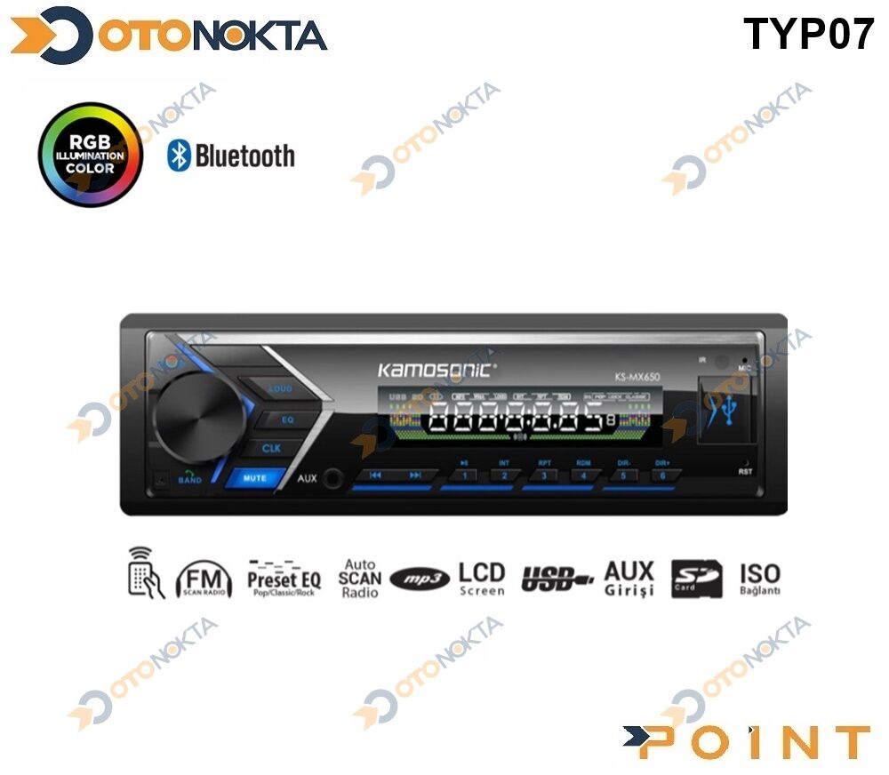 TEYP KAMOSONIC KS-MX800 CIFT USB BLUETOOTH