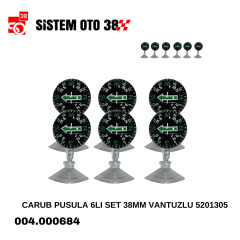 CARUB PUSULA 6LI SET 38MM VANTUZLU 5201305 |  | ARAÇ İÇİ AKSESUARLAR