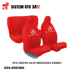 BYD SERVİS KILIFI MERCEDES KIRMIZI |  | KOLTUK KILIF VE MİNDER