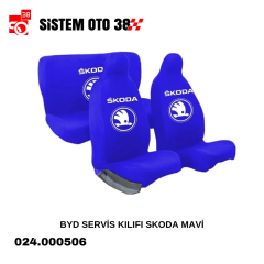 BYD SERVİS KILIFI SKODA MAVİ |  | KOLTUK KILIF VE MİNDER