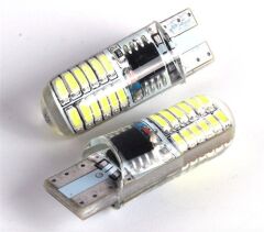 LED AMPUL 12V T10 24 SMD 3528 FLASH ÇAKAR BEYAZ | KGN