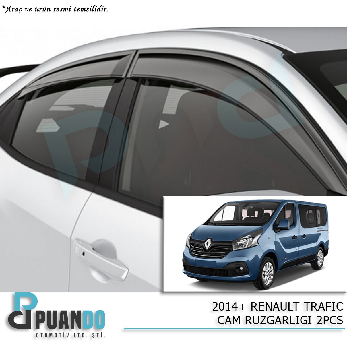 2014+ RENAULT TRAFIC CAM RUZGARLIGI 2PCS