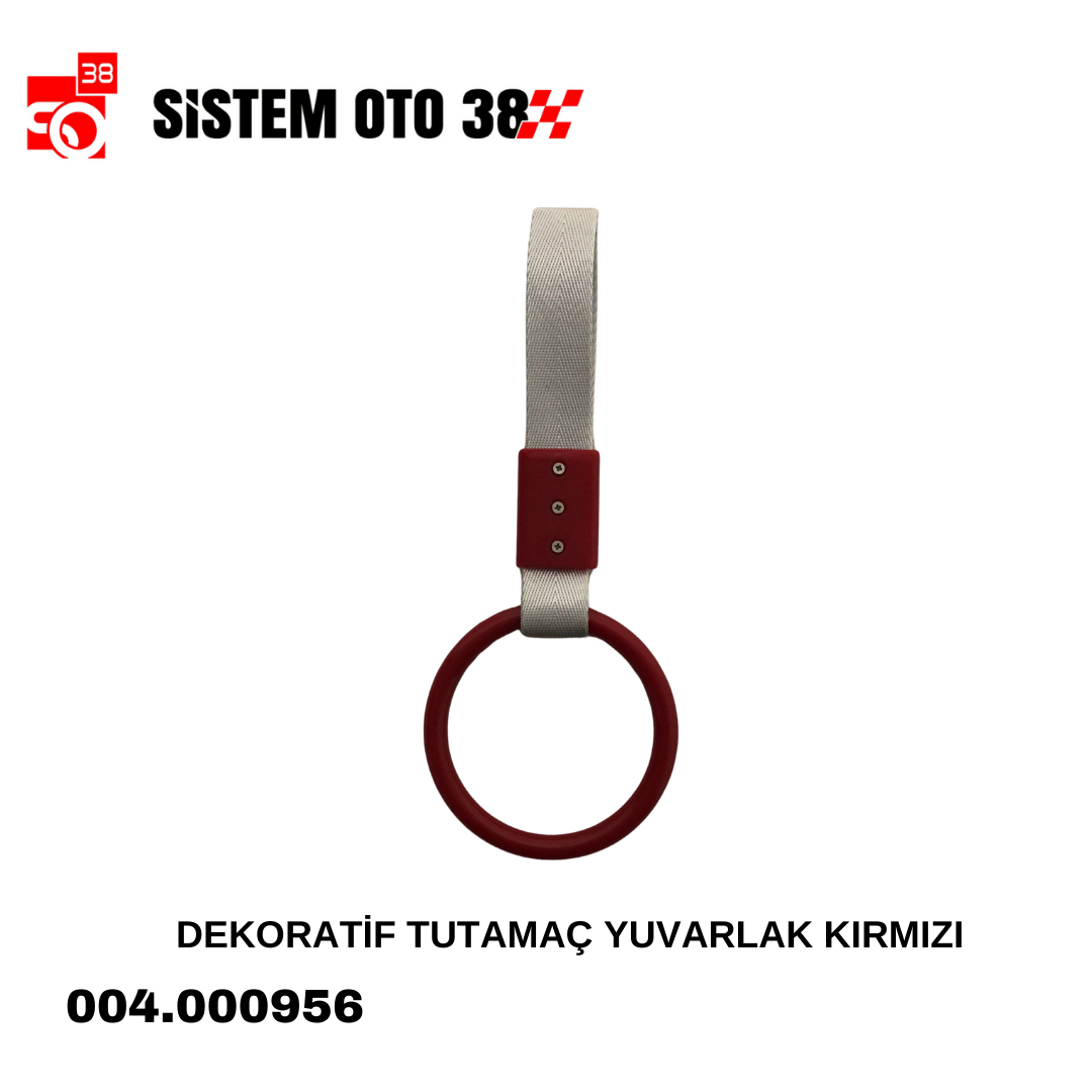 DEKORATİF TUTAMAÇ YUVARLAK KIRMIZI |  | ARAÇ İÇİ AKSESUARLAR