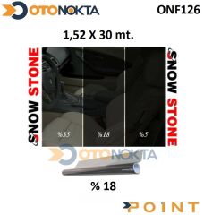 CAM FILMI 152X30MT CIZIL DARK BLACK %18 SNOW STONE