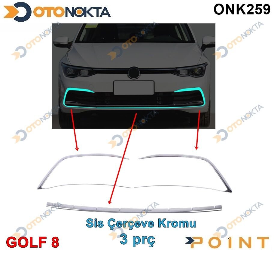 SIS CERCEVESI TAMPON CITASI KROMU 3 PRC GOLF 8 POI